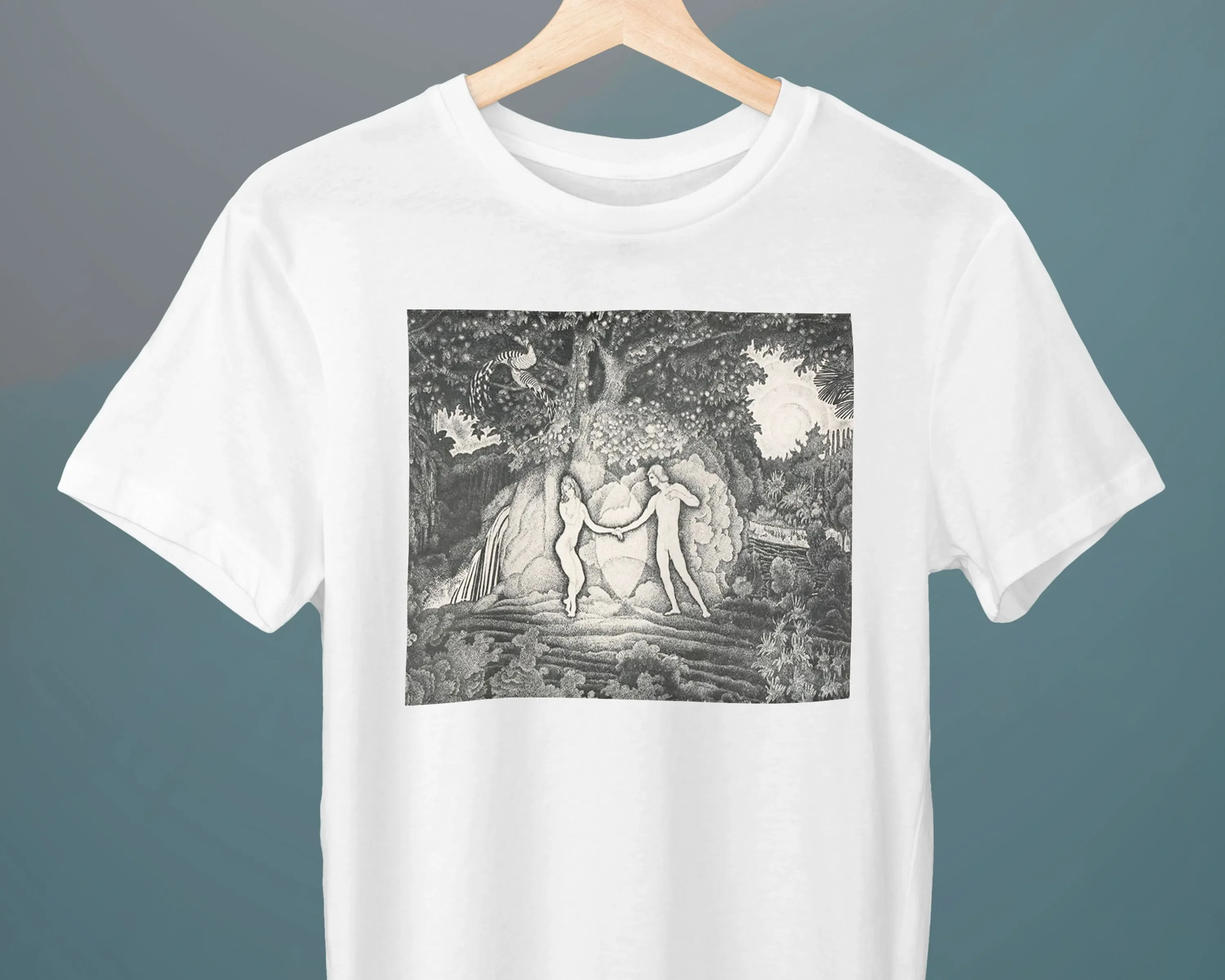 Футболка унисекс с изображением Адама и Евы иконстантина Юона