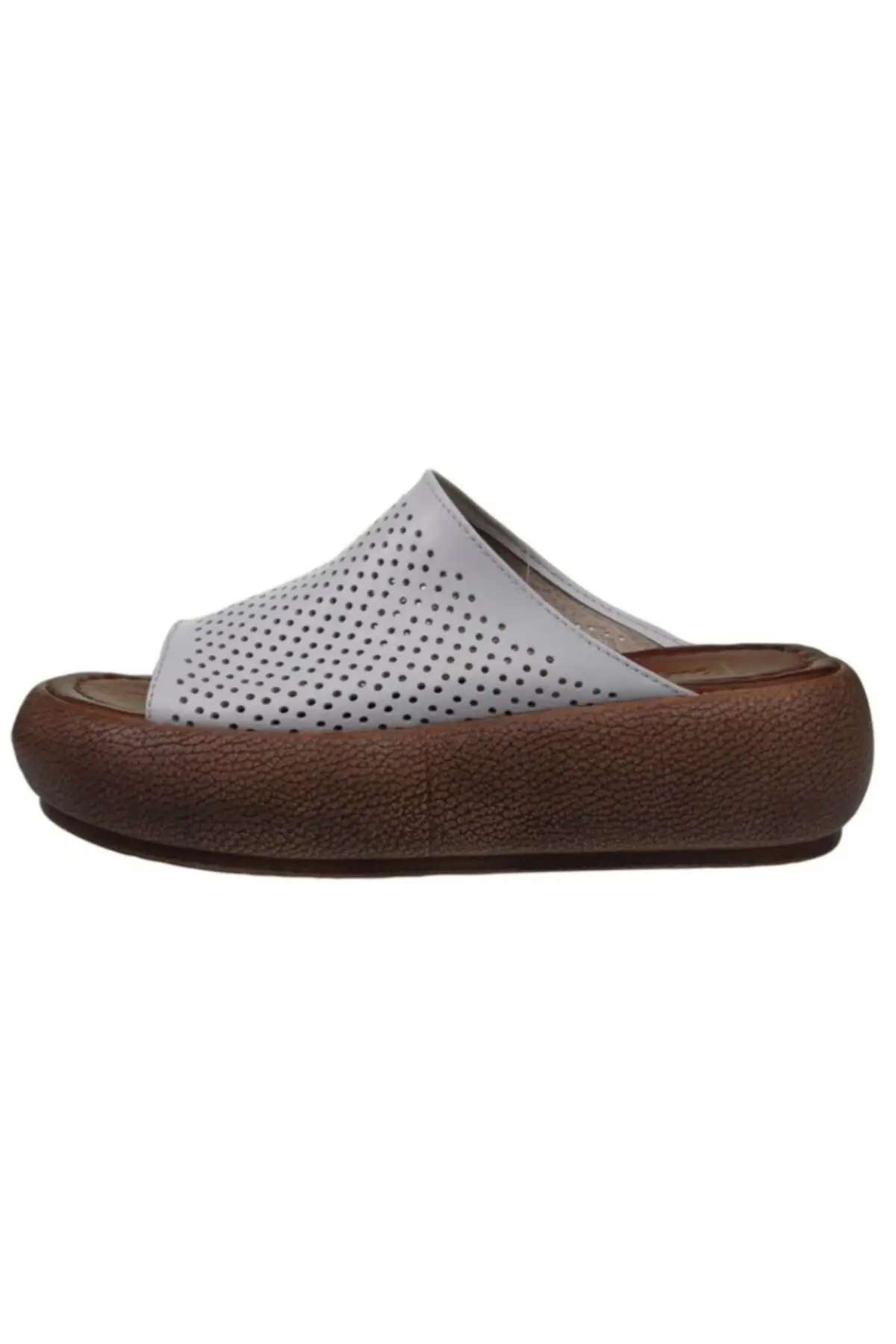 

211-4351 white daily healthy women leather slippers