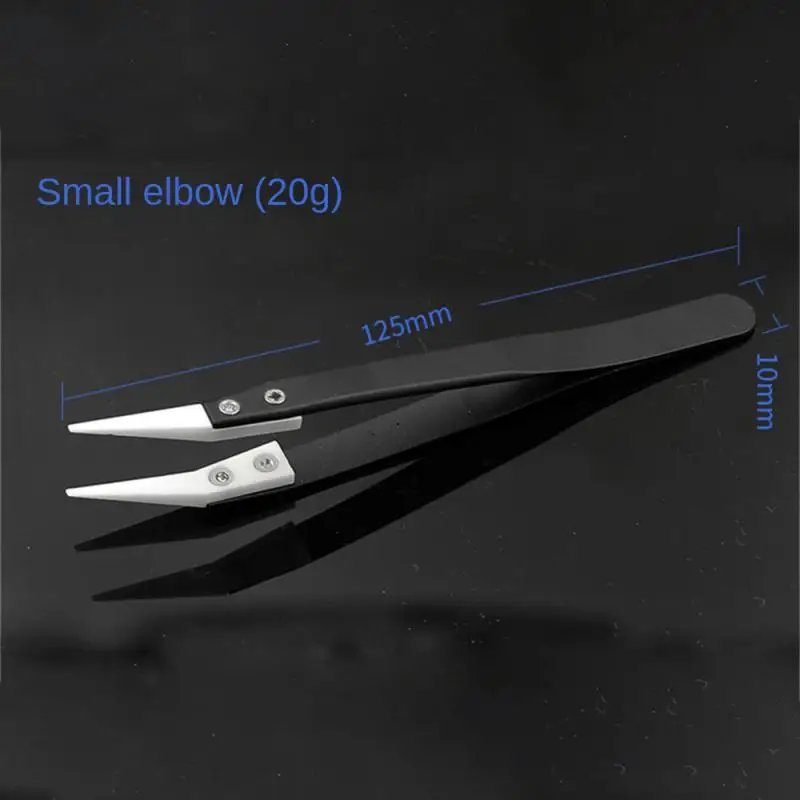 Керамический пинцет, уютный термостойкий консервантный изоляционный изысканный ремонтный инструмент с заостренным кончиком, пинцет