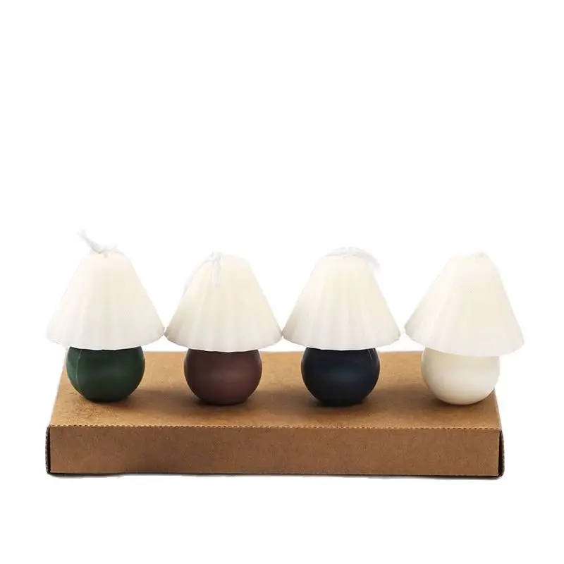 

4 PCS Small Table Lamp Scented Fragrant Candle Home Bar Party Decoration Creative Wedding Party Holiday Aromatherapy Candles