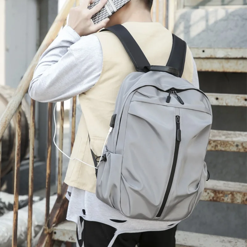 

Рюкзак унисекс с USB-зарядкой, ранец в студенческом стиле, школьная уличная дорожная сумка для компьютера, деловой Повседневный портфель для компьютера