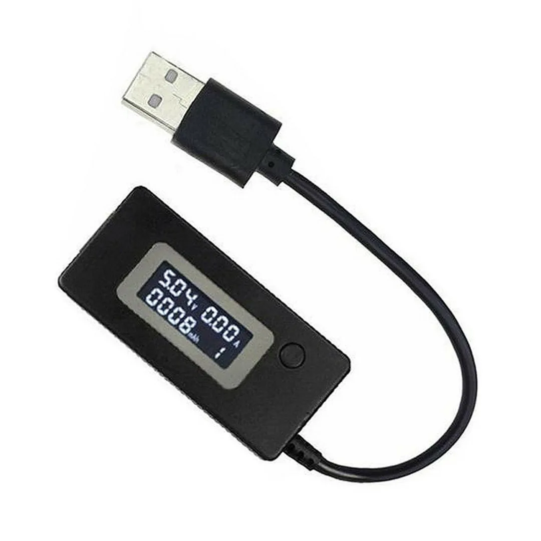 

Цифровой USB тестер с ЖК-дисплеем, детектор напряжения и тока, подходит для мобильного зарядного устройства, USB-устройства, измерительный инд...