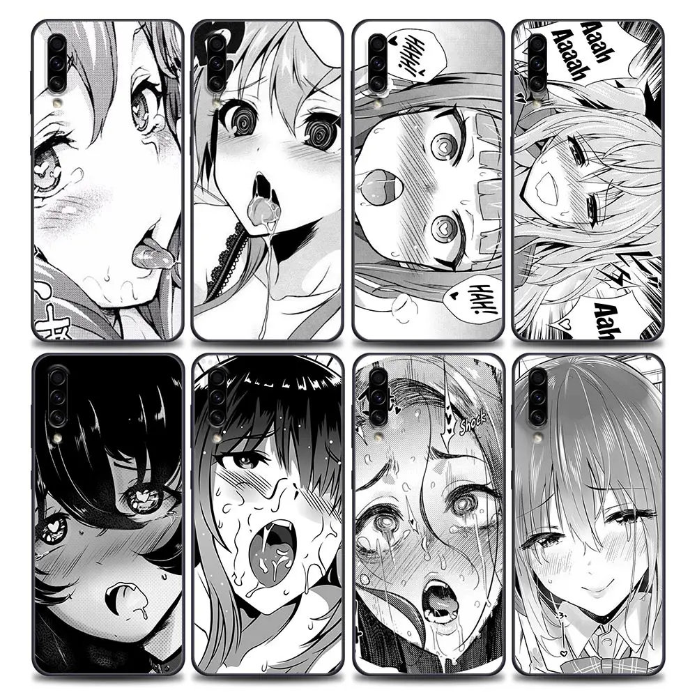 

Japan Anime girl cartoon cute faces Case For Samsung Galaxy A50 A70 A30 s A10 A20 A40 A80 A90 A7 A9 2018 Soft Phone Cover Cases