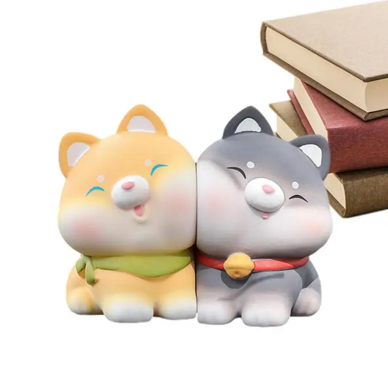 

Украшения для приборной панели автомобиля, миниатюрная кукла-собака, украшение салона приборной панели автомобиля, 2,16x1,37 см/x дюйма, миниатюрные фигурки собак с