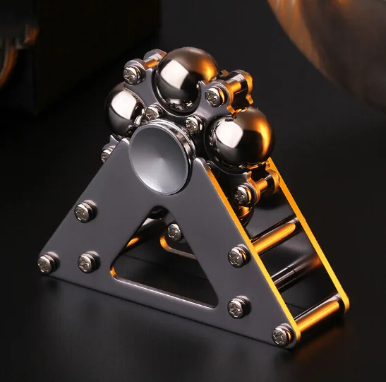 New Stainless Steel Hand Twisting Spinning Top Gyro Gyroscope Spinner Top Toys EDC Decompression Toy enlarge
