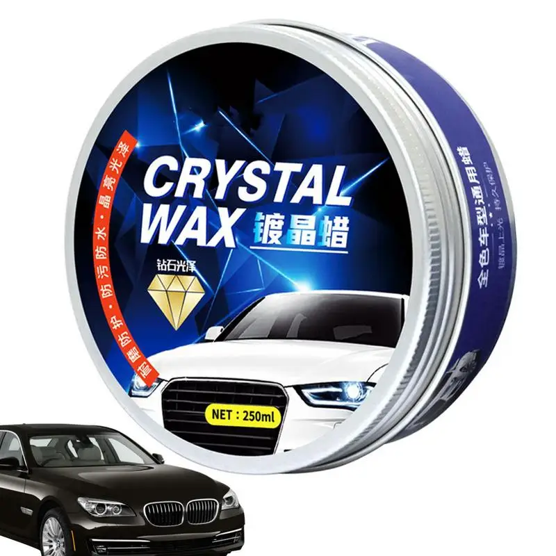 

250ml Car Polish Paste Car Wax Crystal Plating Set Covering Paint Surface Waterproof Film Coating Formula Hard Glossy Wax Layer