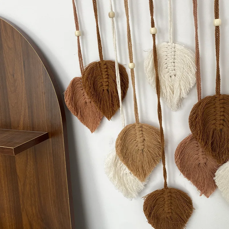 Плетеная веревка в виде листьев ручной работы