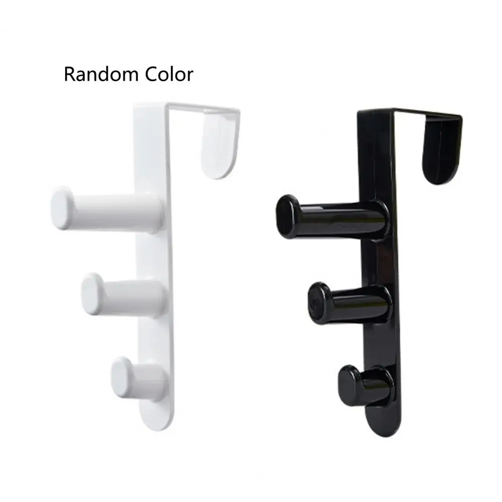 

Прочная кухня ванная комната 3 крючка дверная вешалка съемные предметы для хранения