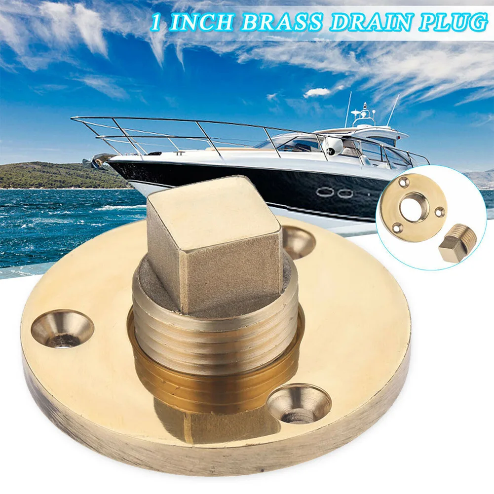 

2-Inch Marine Boat Drain Plug With Brass Plug Kit For 1 Inch Diameter Hole