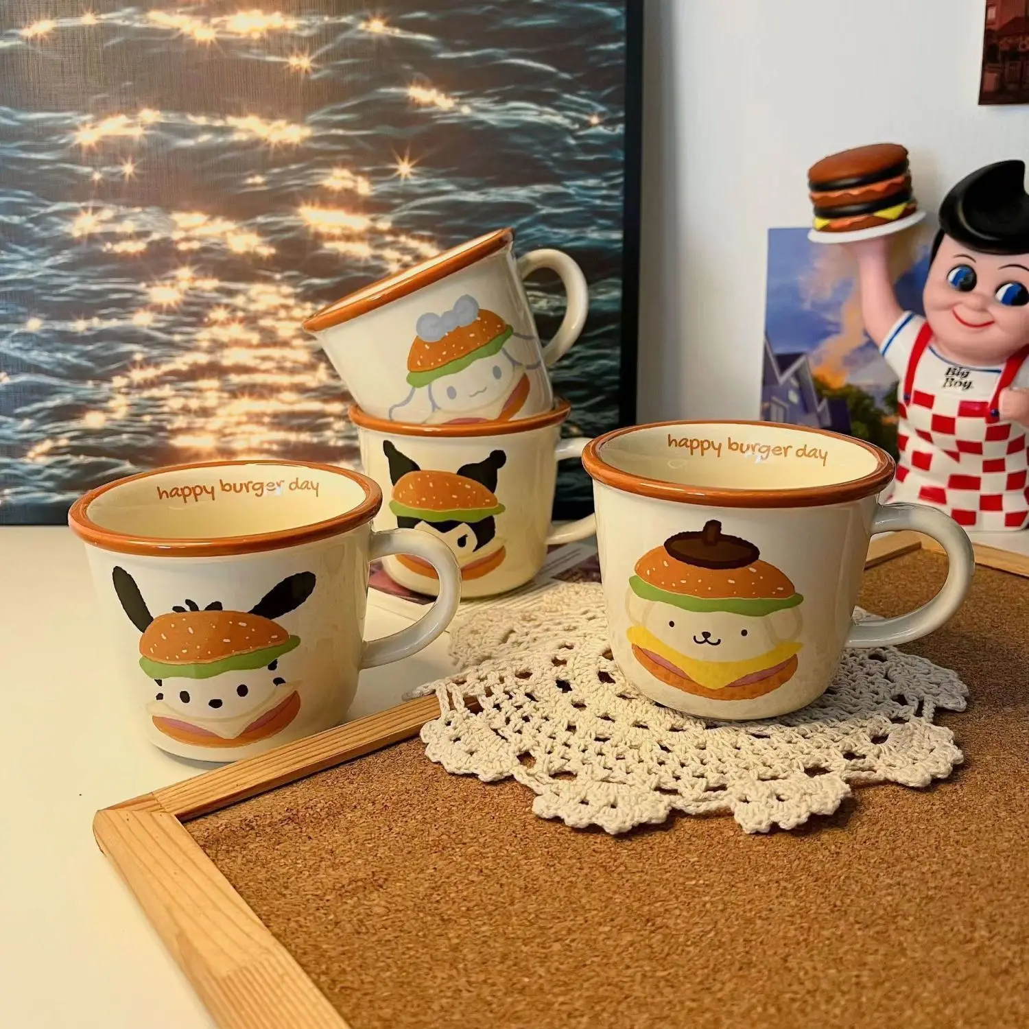 

Cartoon Coffee Cup Cute Dog Ceramic Mug Milk Tea Juice Water Cups Breakfast Mugs Student Couple Gift Freeshipping