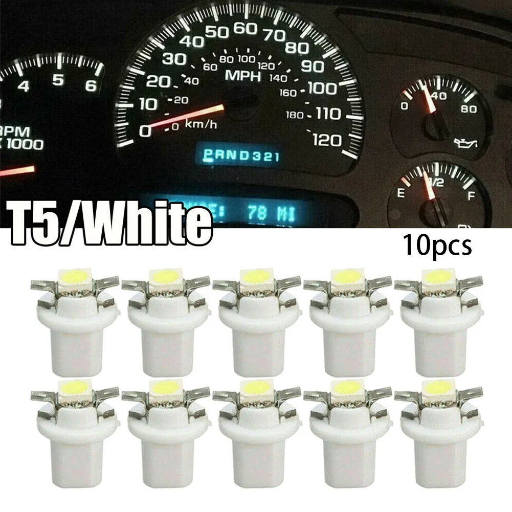 

10x T5 B8.5D LED Car Lights Instrument Panels Bulb Low Power 5050 SMD Automobile Dashboard Switch Lamp 12V Instrument Lights