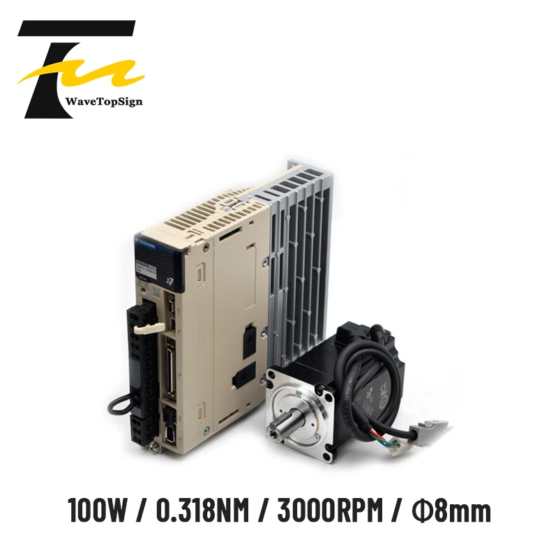 Набор сервомоторов WaveTopSign SGD7S-R90A00A002 100 Вт 3000 Нм об/мин с кабелем 3 м