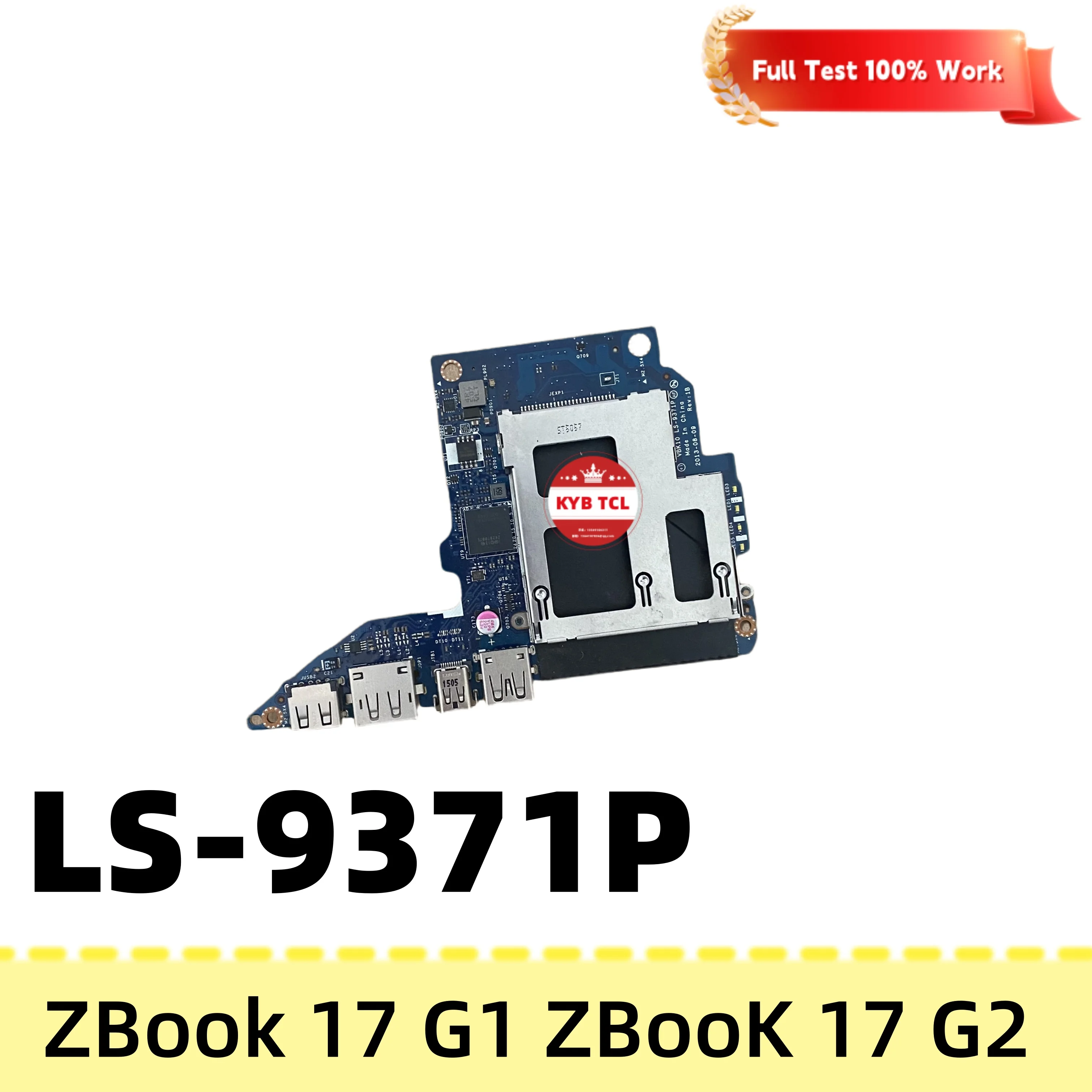 Фото Для HP ZBook 17 G1, ZBOOK 17 G2, радиатор, вентилятор, ЖК-экран, кабель, сенсорная панель, динамик, отпечаток пальца, разъём постоянного тока, USB, аудио-плату, Express Card, смарт-карта, чехол для карт, 735371-001 №2