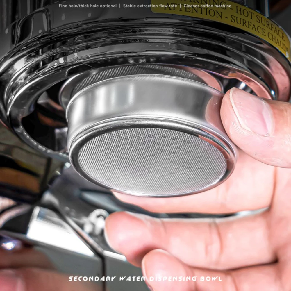 Фильтр для кофе оптимизирует заваривание с фильтром шайбы из нержавеющей стали