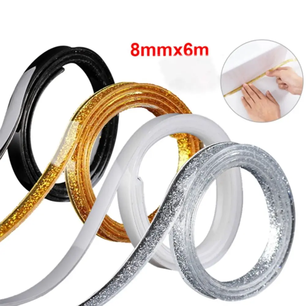 

6M Ceramic Tile Mildew Proof Gap Tape Floor Wall Ceiling Edge Strips Self-adhesive Waterproof Seam Sticker Home Decoration