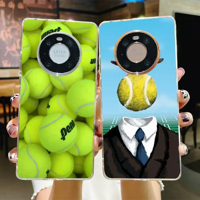 

Tennis Print Phone Case for Samsung S21 A10 for Redmi Note 7 9 for Huawei P30Pro Honor 8X 10i Cover