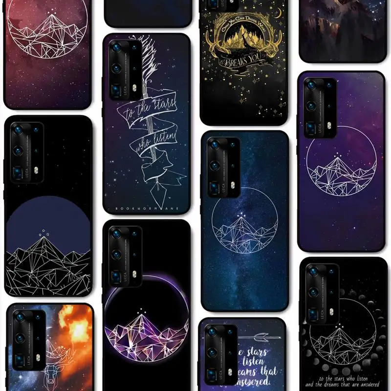 

A Court of Mist and Fury Sarah J Maas Phone Case for Huawei P50 P40 E P30 P20 Pro P10 Lite P Smart Y6 Nova3E Honor10 Cover
