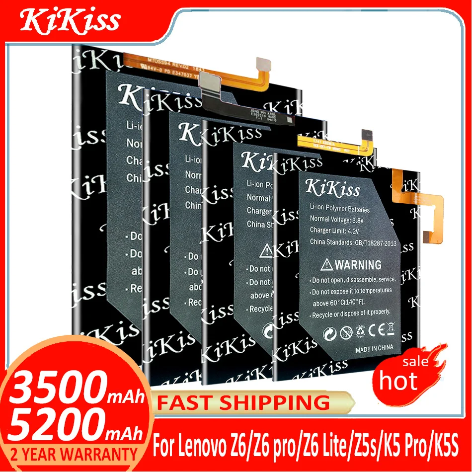 

BL296 BL295 BL297 BL299 BL303 battery For Lenovo K5S L38031 K5 Pro L38111 L38041 Z6 Lite 6.3" Z6 Pro Z5s L78071 A6 Note Phone