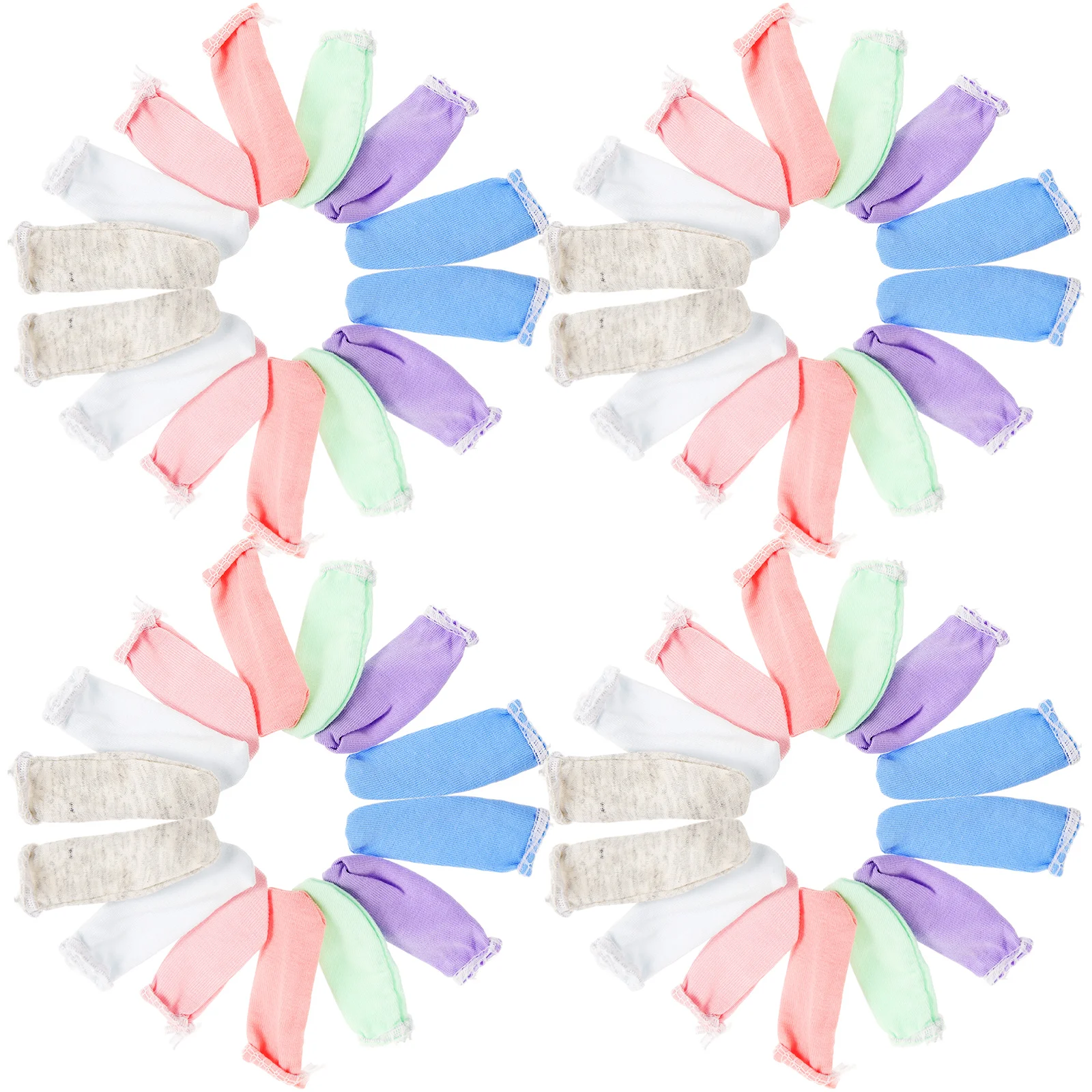 

50 Pcs Thumb Brace Reusable Finger Covers Cots Protection Guard Sleeve Protectors Fabric Joint