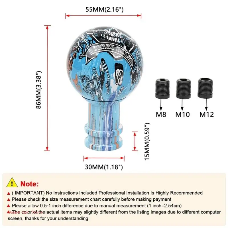 Ручка переключения передач. передач автомобиля. коробки с адаптером M8-M10