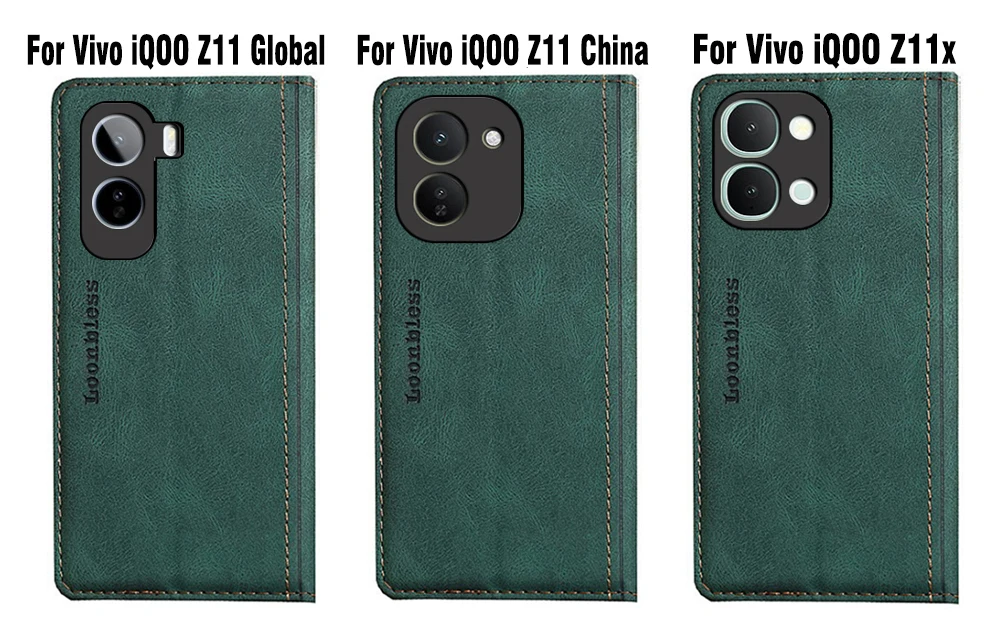 Чехол-книжка для Vivo iQOO Z11, кожаный чехол для iQOO Z11 Z11x 5G, чехол для Vivo iQOO Z11 Z 11 iQOOZ11 iQOOZ11x Global (art.: 3920dbafd0ff7) - 3920dbafd0ff7