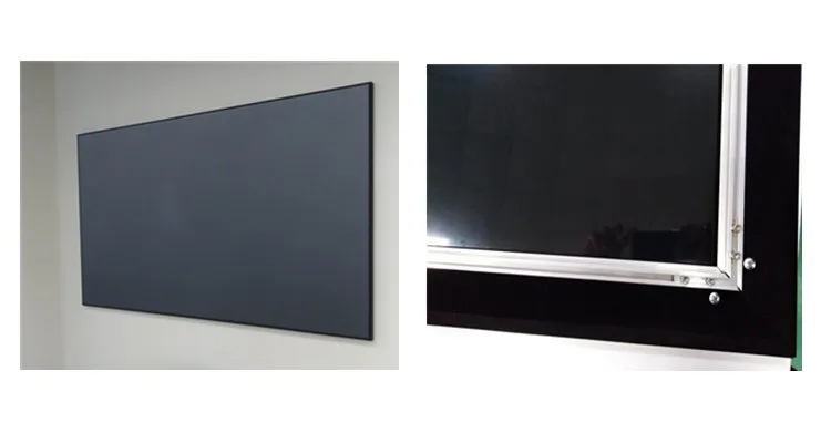 

Telon 100inch PET Crystal ust ultra short throw projector 4k fixed frame CLR screen ambient light reject laser projection screen