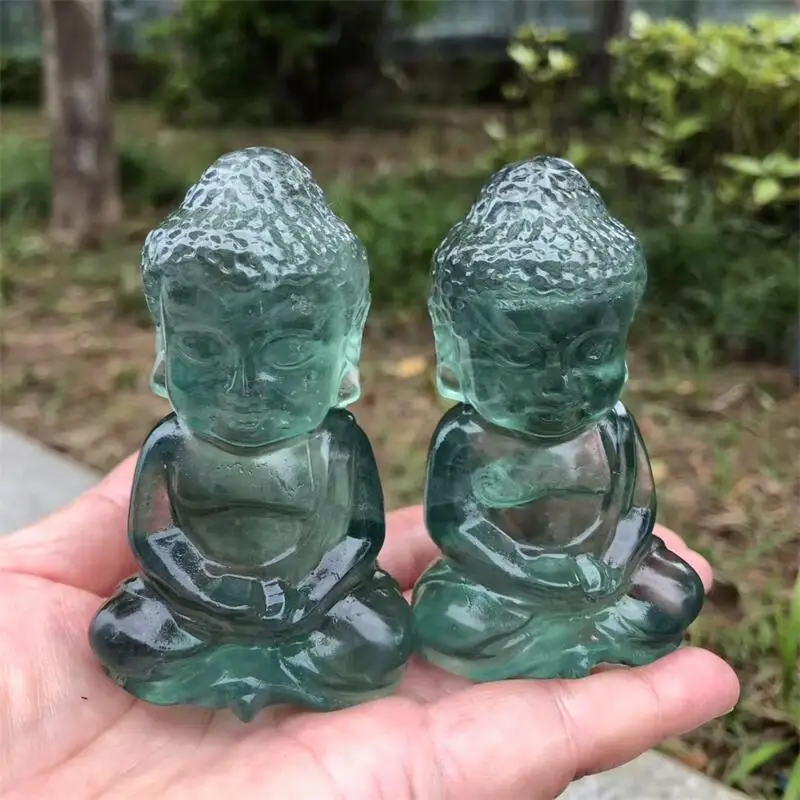 

Зеленый флюорит статуя Будды 1 шт.