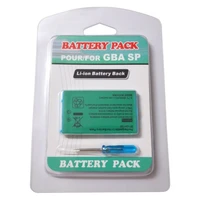 rechargeable lithium ion battery pack compatible with gba sp 3 7v 850mah comes with screwdriver