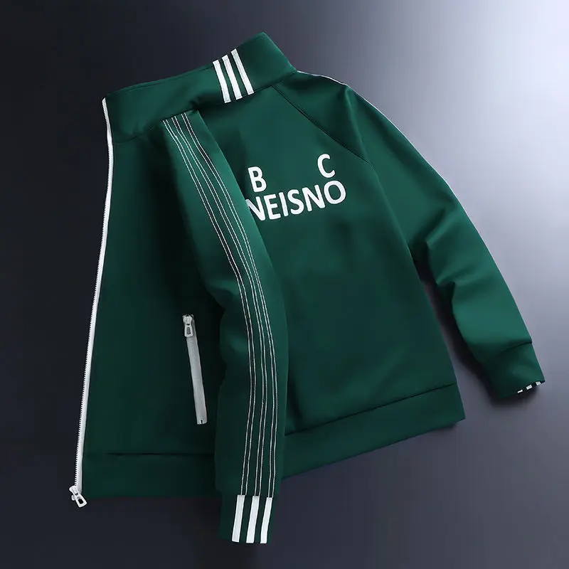 2022 spring and summer clothes a man cotton clothes suit of outdoor leisure clothing long sleeve cardigan fleece two-piece outfi