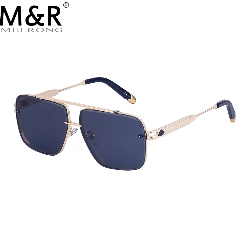 

Новинка 2023 Женские квадратные солнцезащитные очки градиентная металлическая оправа мужские уличные дорожные солнцезащитные очки для вождения UV400 Солнцезащитные очки