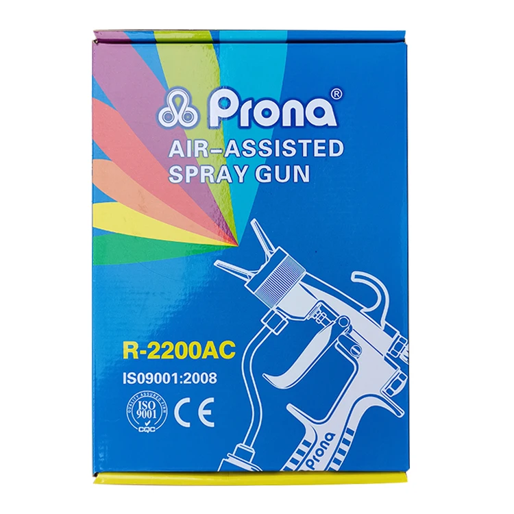 

Prona Airmix R-2200AC Pneumatic Paint Spray Guns R2200AC-B Without Protective Cover Spray Paint Gun