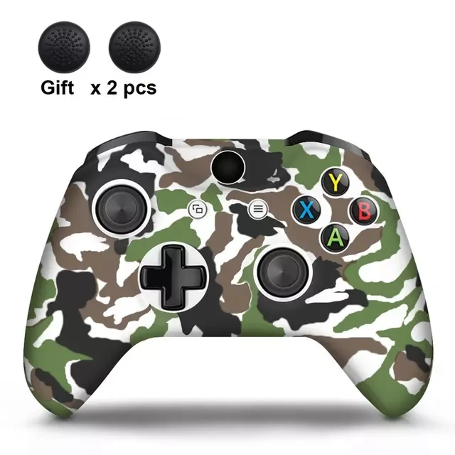 

For Xbox One X/Slim Controller Gamepad Silicone Cover Rubber Skin Case Protective For Xbox One Slim Joystick Thumb Grips Caps