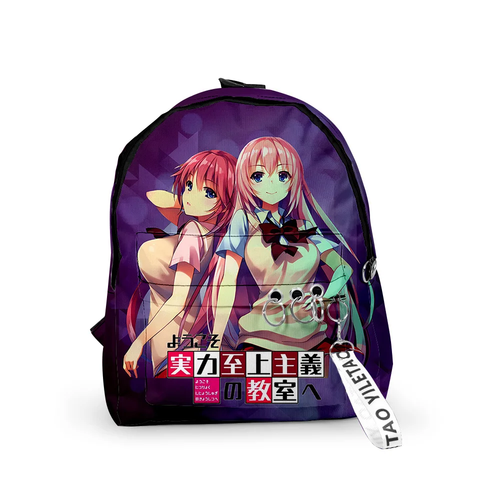 

Classroom of the Elite Anime 2023 New Backpack Schoolbag Travel Bag Casual Style Harajuku Daypacks Rucksack Unisex Bags