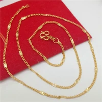 ethnic style collarbone chain necklace women girl jewelry 18k yellow gold filled pretty gift