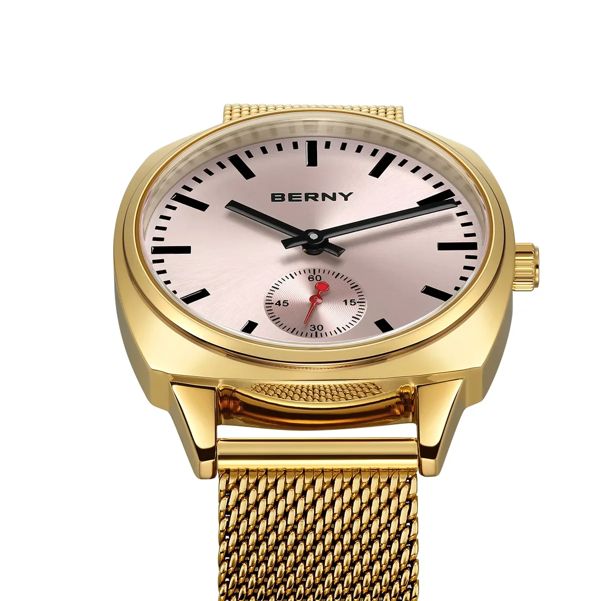 BERNY железнодорожные часы для женщин кварцевые женские простые универсальные