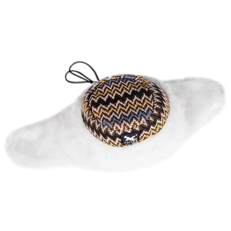 

Cat Hats Winter Adjustable Pet Cap With Earmuffs Comfortable Earmuffs Dog Winter Hat For Small Medium Dogs Cats