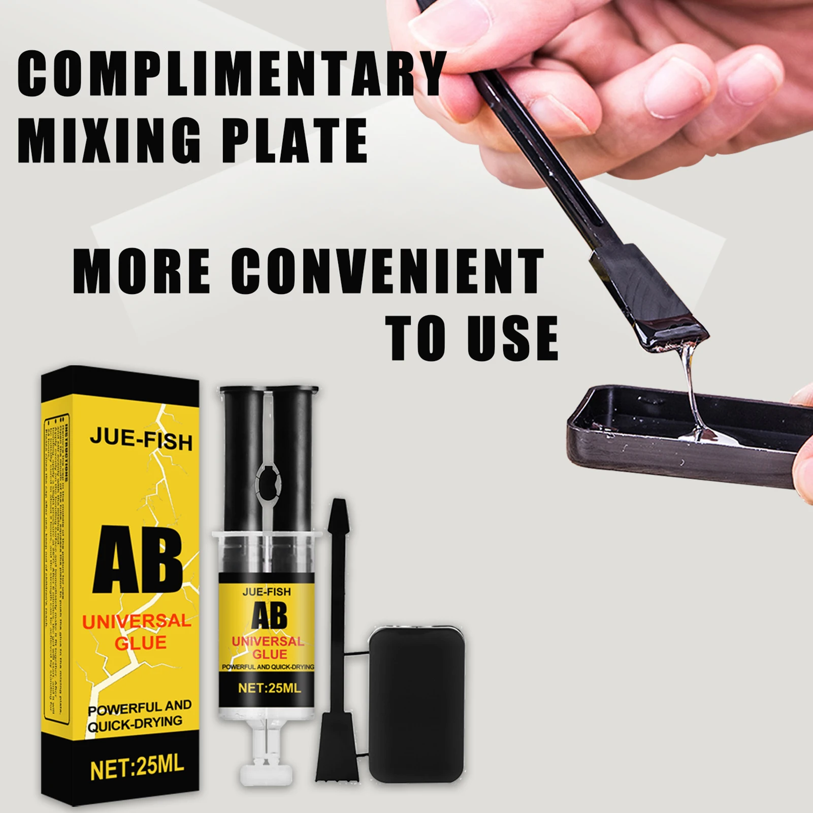 

25ml Metal Repair Paste 2 In1 Industrial A&B Caster Glue Heat Resistant Sealant Cold Weld Strong Defect Repair Agent