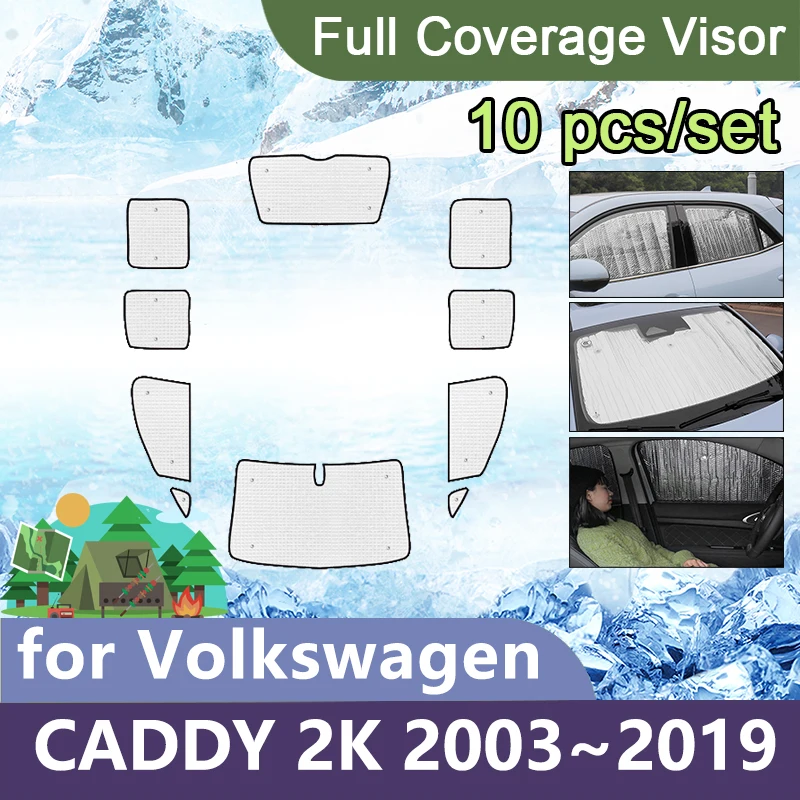 

Козырек с полным покрытием для Volkswagen VW Caddy 2K Макси 2003 ~ 2019, ветрозащитные стекла, солнцезащитные очки, автомобильные аксессуары