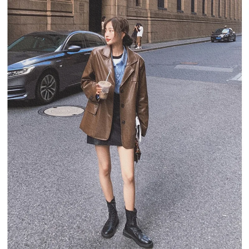 Зимние женские куртки в британском стиле винтажные хип-хоп корейская мода