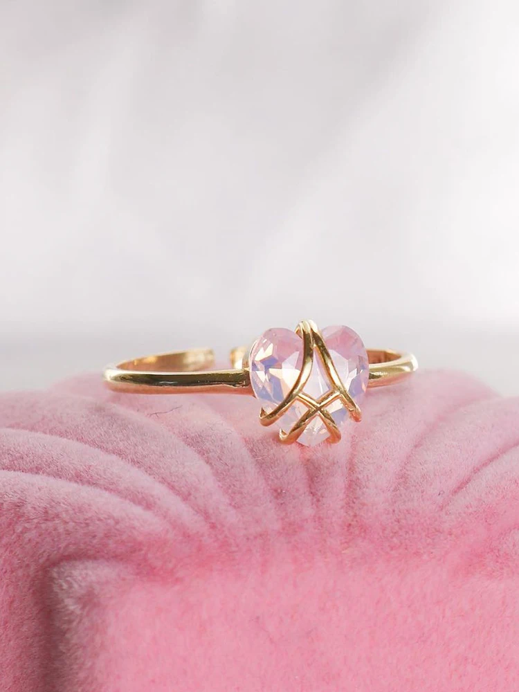 

Diamond Castle Heart Ring Women Girls Friendship Rings Castle-Movie Gold birthstone cute kawaii kidcore Jewelry Birthday Gifts