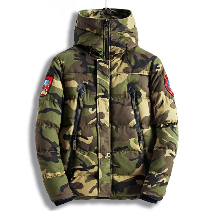 Camouflage Thicken Newest Parkas Winter Men's Cotton-padded Hooded Jackets Warm Military Tactical Windbreak Jacket ropa hombre