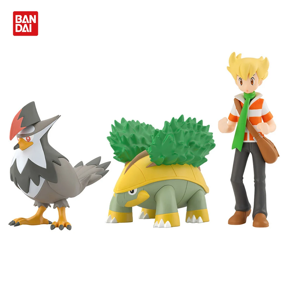 

Bandai Original Pokemon Sinnoh Barry Grotle Staraptor 1/20 Scale World Figures Genuine Collectible Model Anime Figure Action Toy