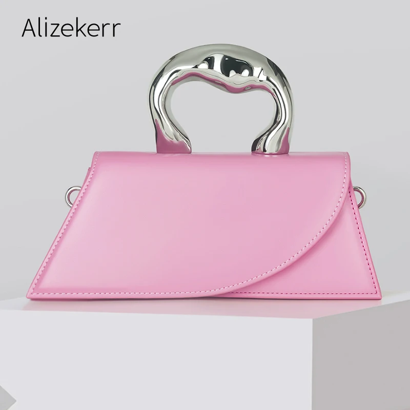 Модные сумки с металлической ручкой для женщин 2023 дизайнерские Роскошные