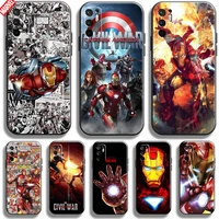 iron man marvel avengers for xiaomi redmi note 10t 5g phone case 6 5 inch soft silicon coque cover black funda thor comics