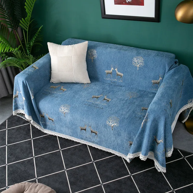 

Thick Snowy Full Cover Sofa Towel Anti -slip Elastic Sofa Cover