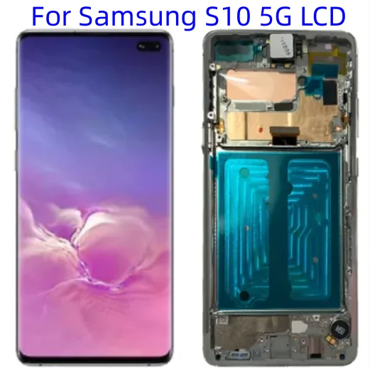 

100% Original 6.7'' Super AMOLED Display For Samsung Galaxy S10 5G G977 G977F G977U LCD+Touch Screen Digitizer replacement panel