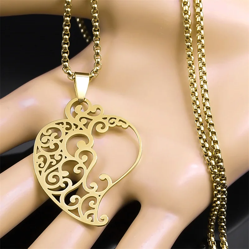 Ожерелье-амулет из нержавеющей стали с сакральным сердцем для женщин и мужчин