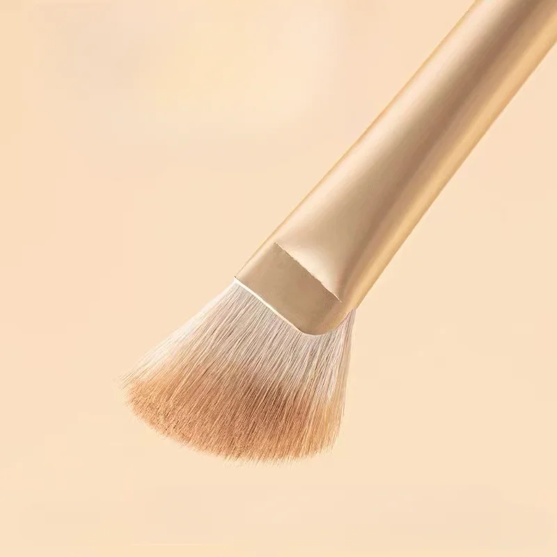 

Half Fan-shaped Nose Shadow Brush Soft Portable Angled Nose Contour Smudge Brushes Professional Highlighter Blush Make Up Tools