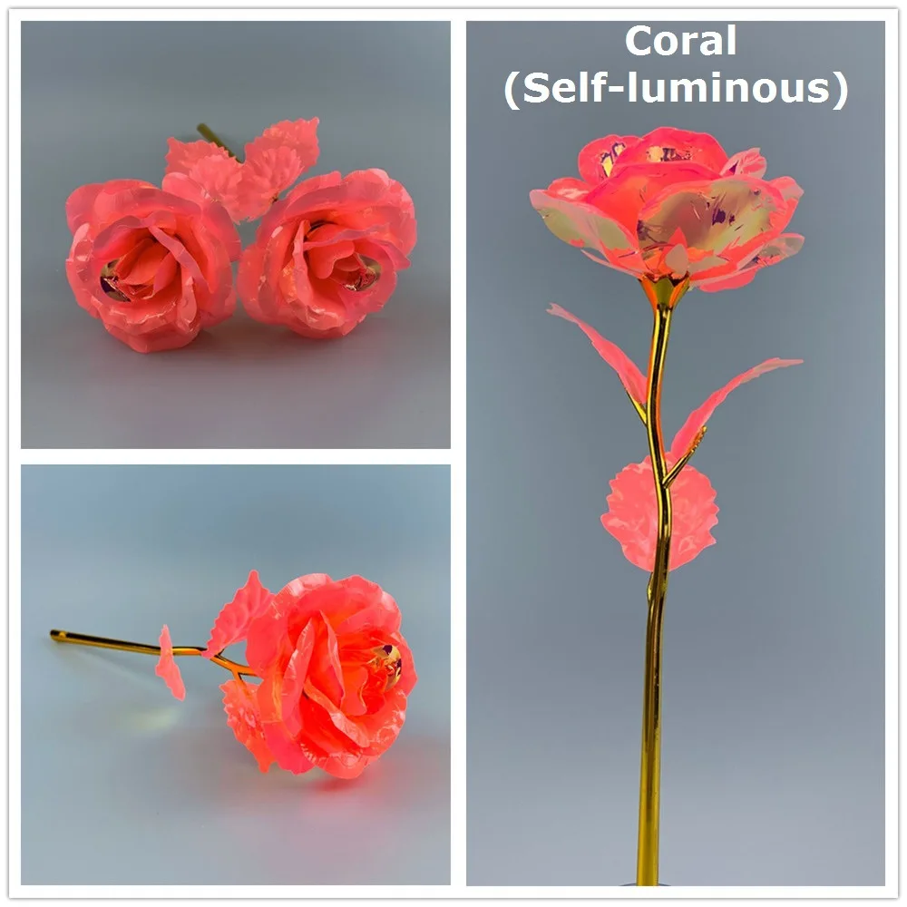 

Светящаяся роза из пластика