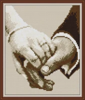 hand in hand embroidery stamped cross stitch patterns kits printed canvas 11ct 14ct needlework cross stitch